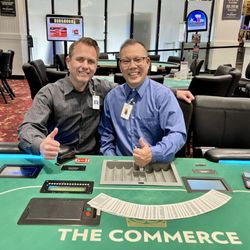 LA Casino Dealers Training School - Me with instructor David Chow!