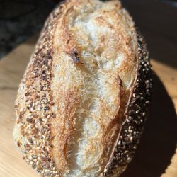 Bread Above the Clouds - Everything but the bagel sandwich style
