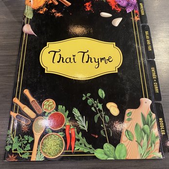 Thai Thyme - Menu 1 - Thai Near Me - Monrovia, California