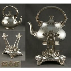 Leonce Antiques - Gorham circa 1900 Sterling Kettle
