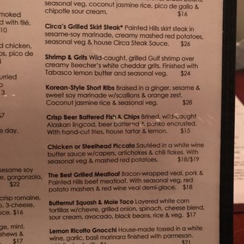 Circa - Menu 11/2021 - Steakhouses Near Me - Seattle, Washington
