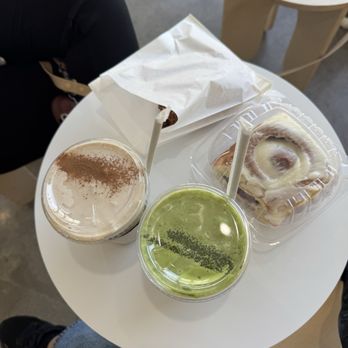 Tanner's Coffee - Double matcha and cinnamon roll - Coffee & Tea Near Me - La Mirada, California Tanner's Coffee - Double matcha and cinnamon roll - Coffee & Tea Near Me - La Mirada, California