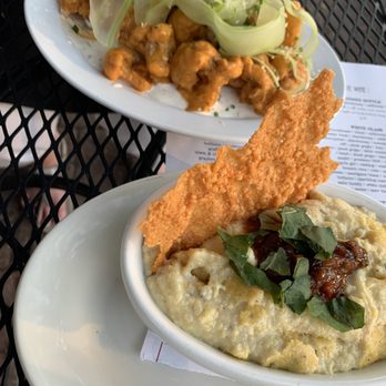 Rooster - Sides of polenta and buffalo cauliflower - New American Near Me - Newington, Connecticut Rooster - Sides of polenta and buffalo cauliflower - New American Near Me - Newington, Connecticut