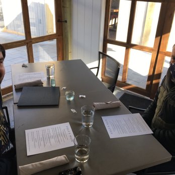 Field & Main Restaurant - Inside a private dining cabana, with doors on three sides - Seafood Near Me - Marshall, Virginia