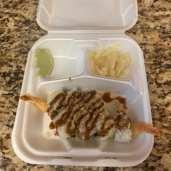Poki Roll - Shrimp Crunchy Roll, minus one roll. - Japanese Near Me - Cypress, California Poki Roll - Shrimp Crunchy Roll, minus one roll. - Japanese Near Me - Cypress, California