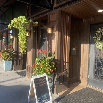 The Cedar Room - Such a warm & inviting entrance!! And a billboard with daily specials! - Steakhouses Near Me - North Platte, Nebraska