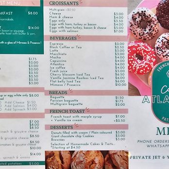 Cloud 9 Cafe - Front of menu - Cafes Near Me - Debord, Kentucky