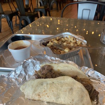barquebc - a burrito and a side of potatoes - Barbeque Near Me - Bay City, Michigan