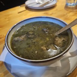 Chakapuli ($28): Lamb Stew with tarragon, cilantro, green onions, white wine, and plums. Overpriced and not good. No green plum flavor/bland