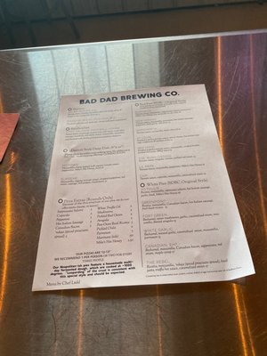 Menu photo 4 Bad Dad Brewing Fairmount, IN