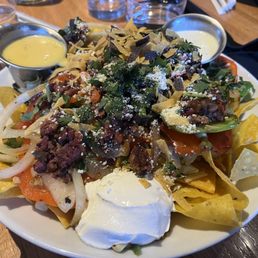FAJITA SALAD with veggie patty