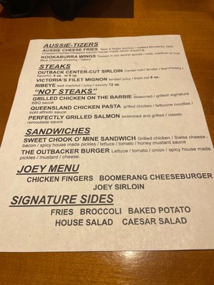 Menu photo 7 Outback Steakhouse Melbourne, FL Menu photo 7 Outback Steakhouse Melbourne, FL