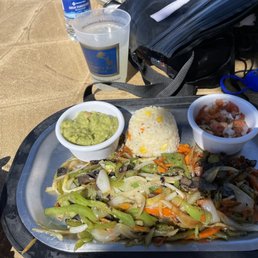 Veggie fajitas