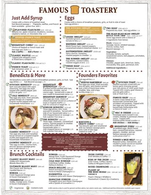 Menu photo 3 Famous Toastery Ashburn, VA