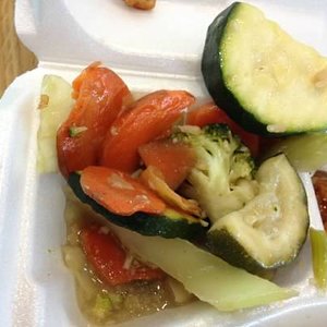 Photo of Manchu Wok - Charlotte, NC, United States. Nasty veggies. Some of them were browned on the edges