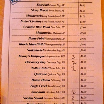 Maison Premiere - so many selections of one dollar oysters!! - Seafood Near Me - Brooklyn, New York