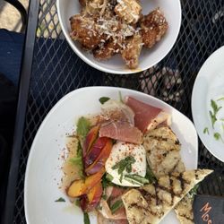House of Wines - Coconut chicken bites and burrata