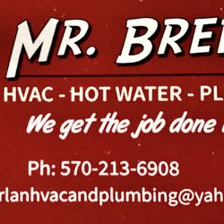 Mr Breeze HVAC, Hot Water & Plumbing Service - New business cards