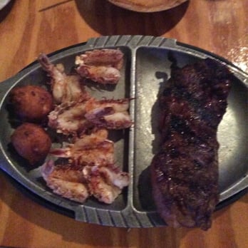 JC's Riptides - Rock Shrimp and New York Strip - Seafood Near Me - Edgewater, Florida