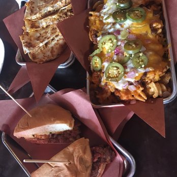 The Jackalope - Bacon cheeseburger, quesadillas, waffle fries - Dive Bars Near Me - Austin, Texas