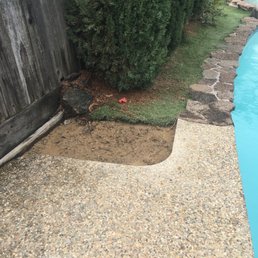 Nice rounded cut made into our concrete