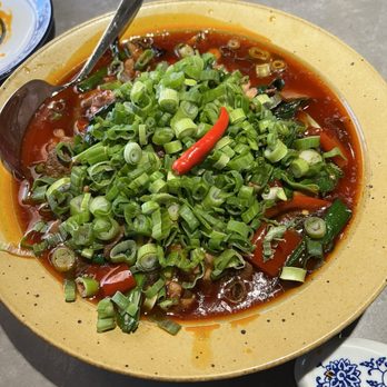 Mountain House - 葱香爆炒肝腰Stir Fried Pork Liver & Kidney - Szechuan Near Me - Boston, Massachusetts