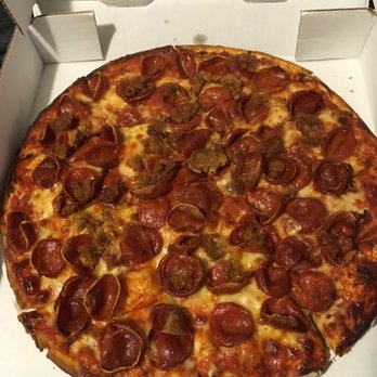 Emelio's - Medium pepperoni and sausage. Yum! - Pizza Near Me - Columbus, Ohio