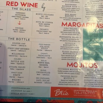 Blue - Drink menu - Mediterranean Near Me - Staten Island, New York Blue - Drink menu - Mediterranean Near Me - Staten Island, New York