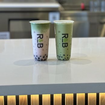 R&B Tea - Sunnyvale - Strawberry Matcha Latte (left) and Matcha Milk Tea (right) - Coffee & Tea Near Me - Sunnyvale, California R&B Tea - Sunnyvale - Strawberry Matcha Latte (left) and Matcha Milk Tea (right) - Coffee & Tea Near Me - Sunnyvale, California