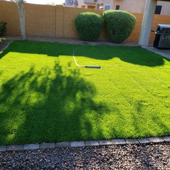 Green Valley Sod - 2 weeks later and I couldn't be happier with this stunning lawn! - Artificial Turf Near Me - Higley, Arizona Green Valley Sod - 2 weeks later and I couldn't be happier with this stunning lawn! - Artificial Turf Near Me - Higley, Arizona