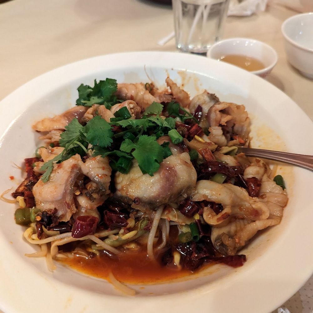 Sichuan House - Crispy grass fish. This was not crispy but very cartilaginous even though it's fish. - Szechuan Near Me - Johns Creek, Georgia