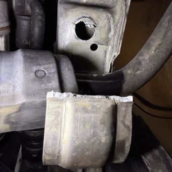 Bells & Vaughn Collision - Sway bar bracket and stud that was ripped out and broken previous to visit. - Body Shops Near Me - Pasadena, California Bells & Vaughn Collision - Sway bar bracket and stud that was ripped out and broken previous to visit. - Body Shops Near Me - Pasadena, California