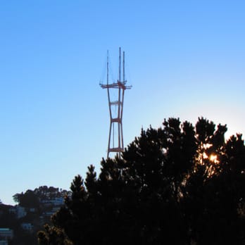 Corona Heights Park - Sutro tower from Corona Heights - Dog Parks Near Me - San Francisco, California