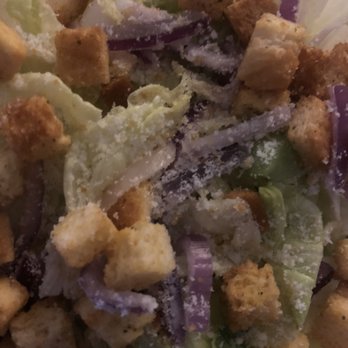 Marino's Pizza - Red onions on a Caesar salad? Terrible. - Pizza Near Me - Jackson, Michigan