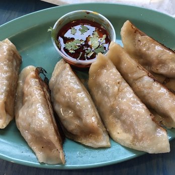 Lona's Lil Eats - Handmade Dumplings (6) - half mushroom & half beef - Asian Fusion Near Me - St Louis, Missouri Lona's Lil Eats - Handmade Dumplings (6) - half mushroom & half beef - Asian Fusion Near Me - St Louis, Missouri