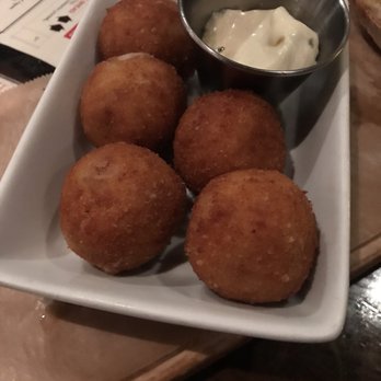 Cafe Ba-Ba-Reeba! - Iberico Ham Croquettes with Sherry Alioli - Spanish Near Me - Chicago, Illinois Cafe Ba-Ba-Reeba! - Iberico Ham Croquettes with Sherry Alioli - Spanish Near Me - Chicago, Illinois