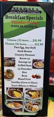 Menu photo 2 Chapala Mexican Restaurant Brentwood, CA