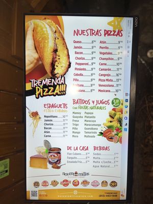 Menu photo 1 Noventa Millas Tampa, FL Menu photo 1 Noventa Millas Tampa, FL