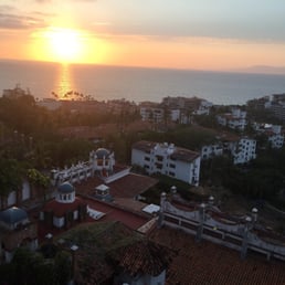 Sunset view atop of Bar & Grill at Casa Isabel