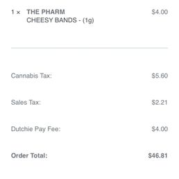 As you can see in this photo they totally ignored and just gave me a different brand and the wrong weed lol