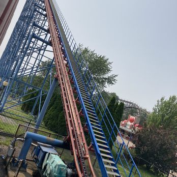 Six Flags Darien Lake - Ride Of Steel - Amusement Parks Near Me - Corfu, New York Six Flags Darien Lake - Ride Of Steel - Amusement Parks Near Me - Corfu, New York