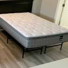 Our new bed minutes after it was delivered.