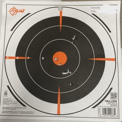 Freeman's Tactical Advantage - A student's target after the proficiency trial