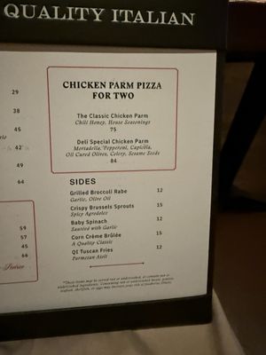 Menu photo 3 Quality Italian Denver, CO