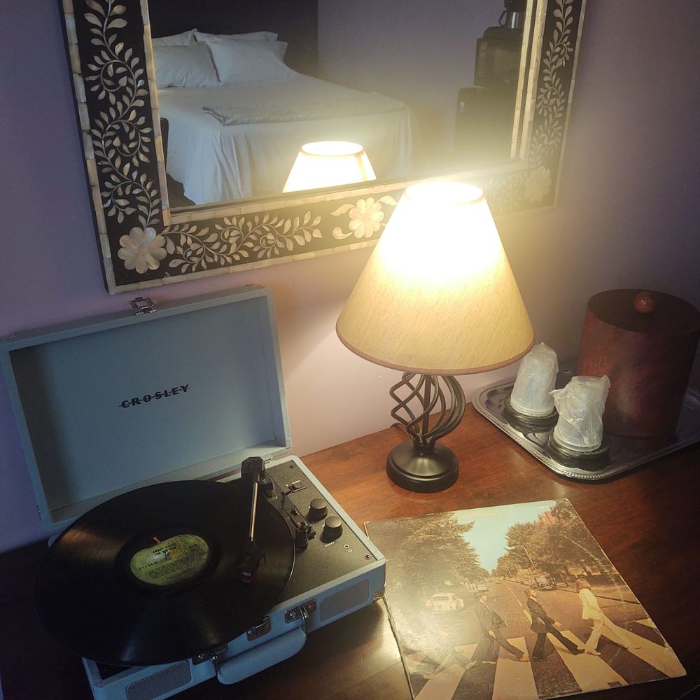 Latchis Hotel - A record player in the room with an assortment of LPs. - Hotels Near Me - Brattleboro, Vermont Latchis Hotel - A record player in the room with an assortment of LPs. - Hotels Near Me - Brattleboro, Vermont
