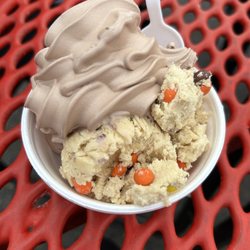 Silver Dairy - Chocolate soft serve and pb cookie dough