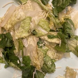 Brown lettuce for Caesar Salad