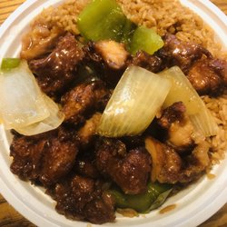 Bourbon chicken lunch special