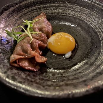 Omaniku - A5 Wagyu with egg yolk - Asian Fusion Near Me - San Gabriel, California Omaniku - A5 Wagyu with egg yolk - Asian Fusion Near Me - San Gabriel, California