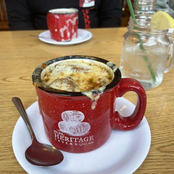 Olde Heritage Tavern - Baked Onion Soup - Sports Bars Near Me - Lenox, Massachusetts